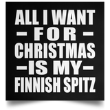 All I Want For Christmas Is My Finnish Spitz - Poster Square