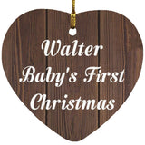 Walter Baby's First Christmas - Heart Ornament D