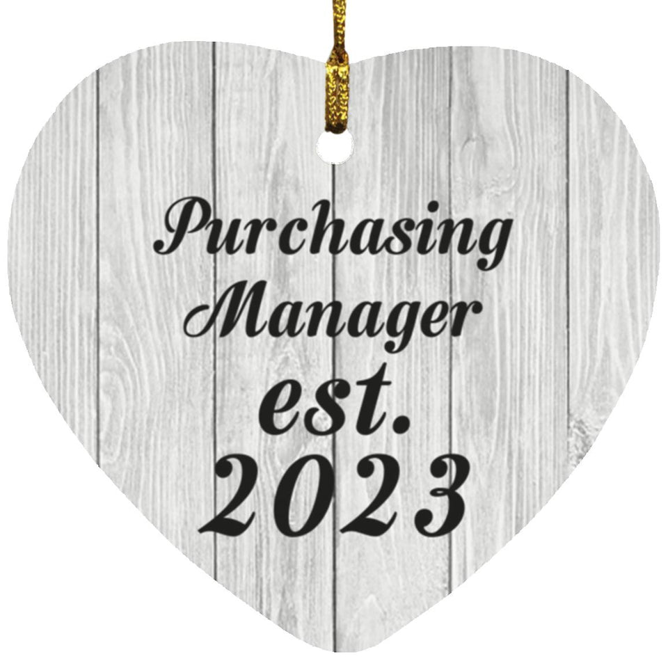 Purchasing Manager Established Est. 2023 - Heart Ornament F