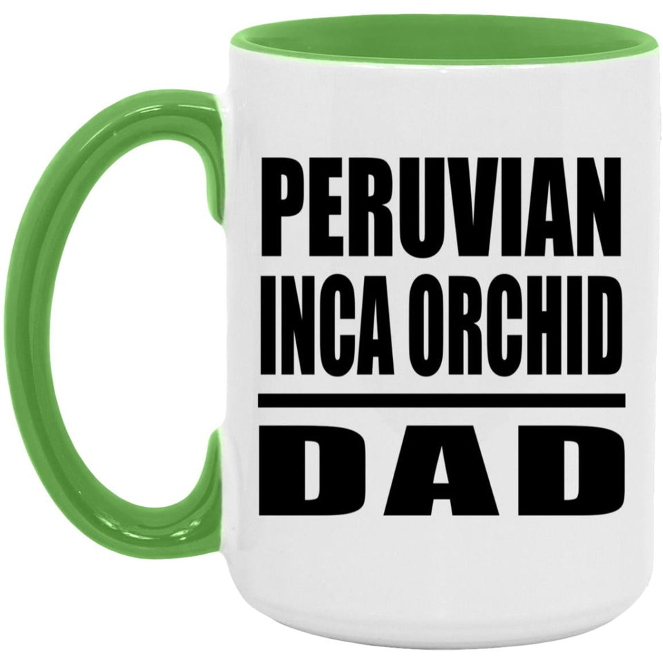 Peruvian Inca Orchid Dad - 15oz Accent Mug Green