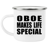 Oboe Makes Life Special - 12oz Camping Mug