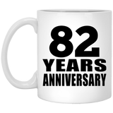 82nd Anniversary 82 Years - 11 Oz Coffee Mug