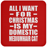 All I Want For Christmas Is My Domestic Mediumhair Cat - Coaster