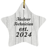 Nuclear Technician Established Est. 2024 - Star Ornament F