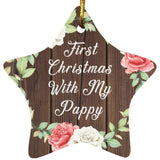 First Christmas With My Pappy - Star Ornament A