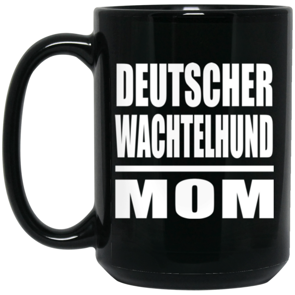 Deutscher Wachtelhund Mom - 15oz Coffee Mug Black