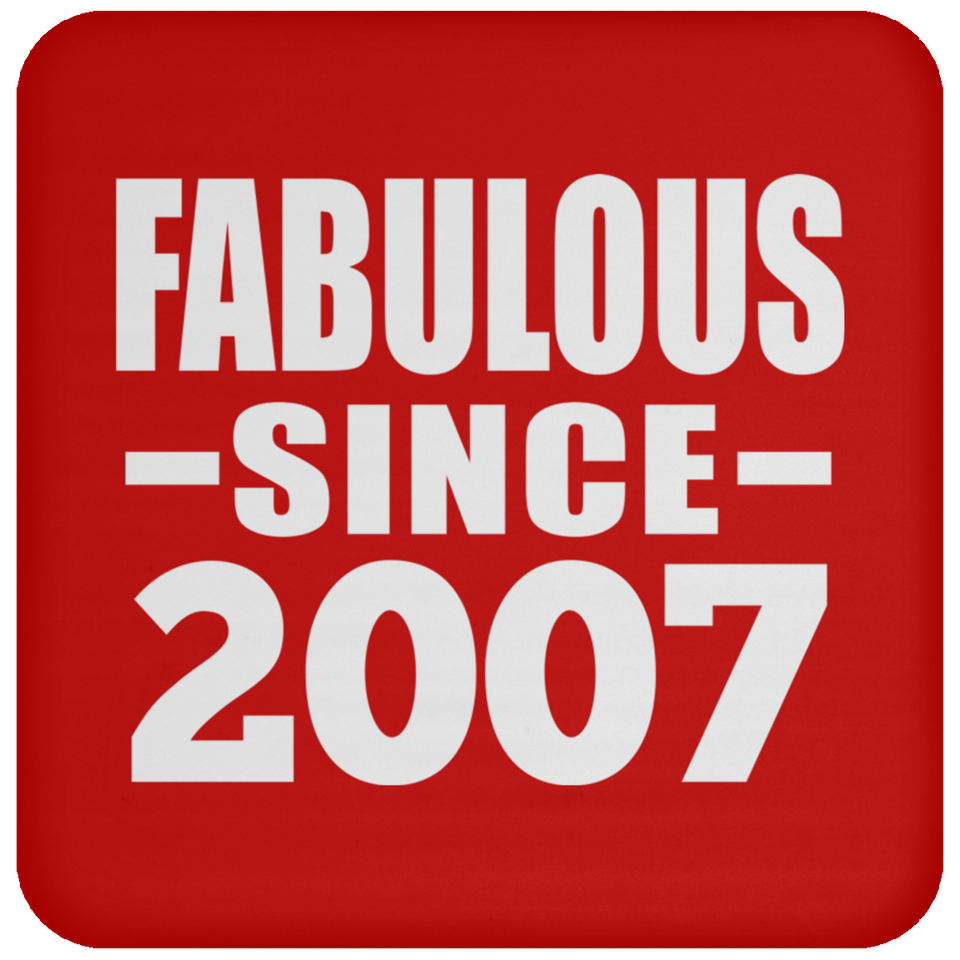 17th Birthday Fabulous Since 2007 - Drink Coaster