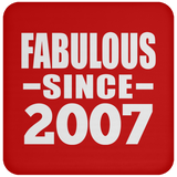 17th Birthday Fabulous Since 2007 - Drink Coaster