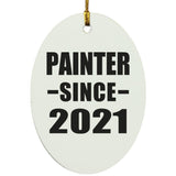 Painter Since 2021 - Oval Ornament
