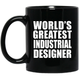 World's Greatest Industrial Designer - 11 Oz Coffee Mug Black