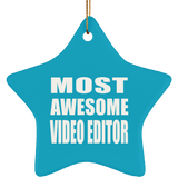Most Awesome Video Editor - Star Ornament