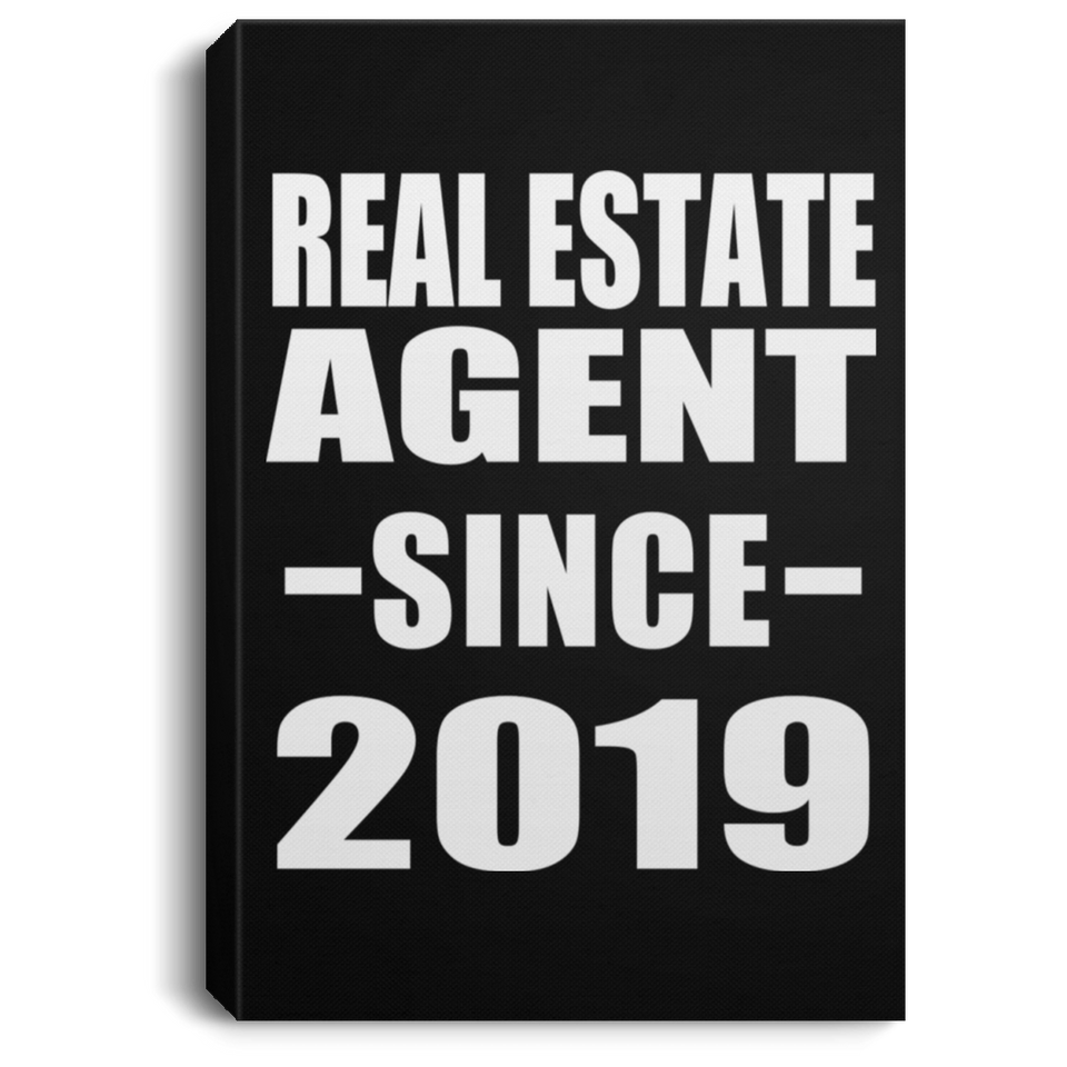 Real Estate Agent Since 2019 - Canvas Portrait