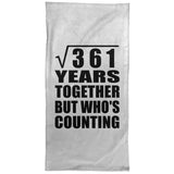 19th Anniversary Square Root of 361 Years Who's Counting - Hand Towel