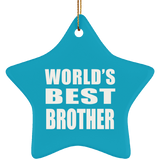 World's Best Brother - Star Ornament