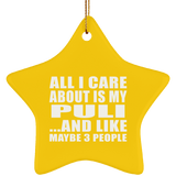 All I Care About Is My Puli - Star Ornament