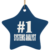 Number One #1 Systems Analyst - Star Ornament