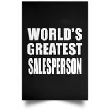 World's Greatest Salesperson - Poster Portrait