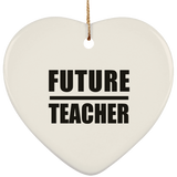 Future Teacher - Heart Ornament