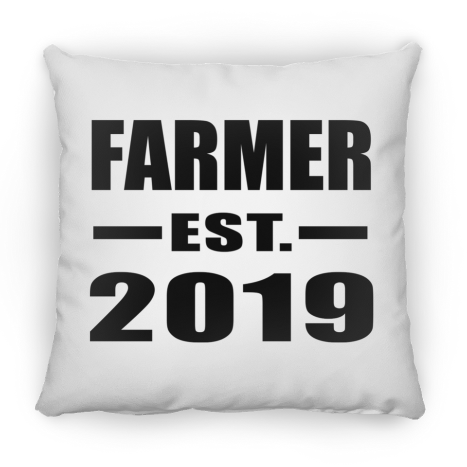 Farmer Established EST. 2019 - Throw Pillow