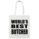 World's Best Butcher - Tote Bag White