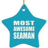 Most Awesome Seaman - Star Ornament