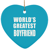World's Greatest Boyfriend - Heart Ornament