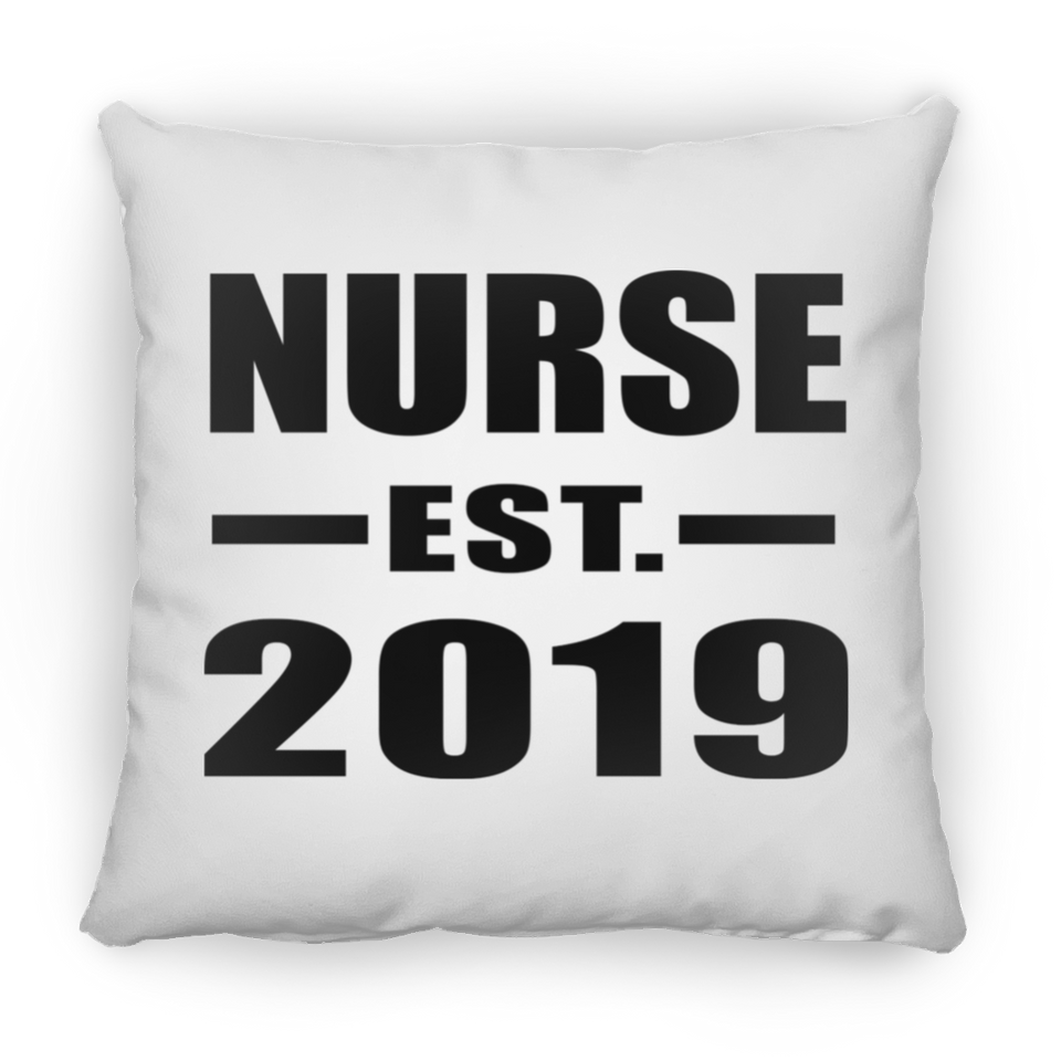 Nurse Established EST. 2019 - Throw Pillow