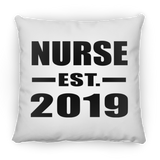 Nurse Established EST. 2019 - Throw Pillow