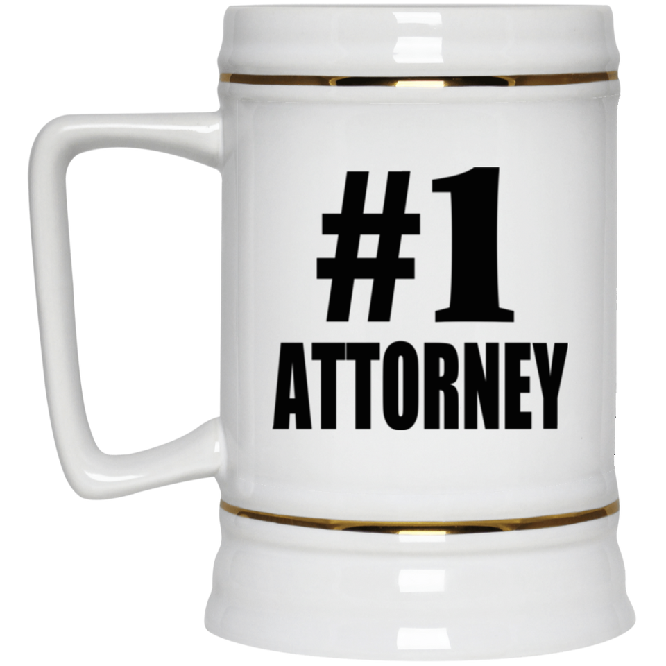 Number One #1 Attorney - Beer Stein