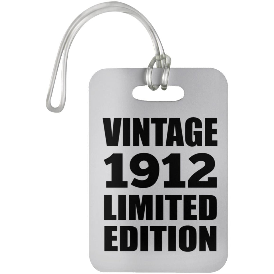 112th Birthday Vintage 1912 Limited Edition - Luggage Bag Tag
