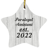Paralegal Assistant Established Est. 2022 - Star Ornament F