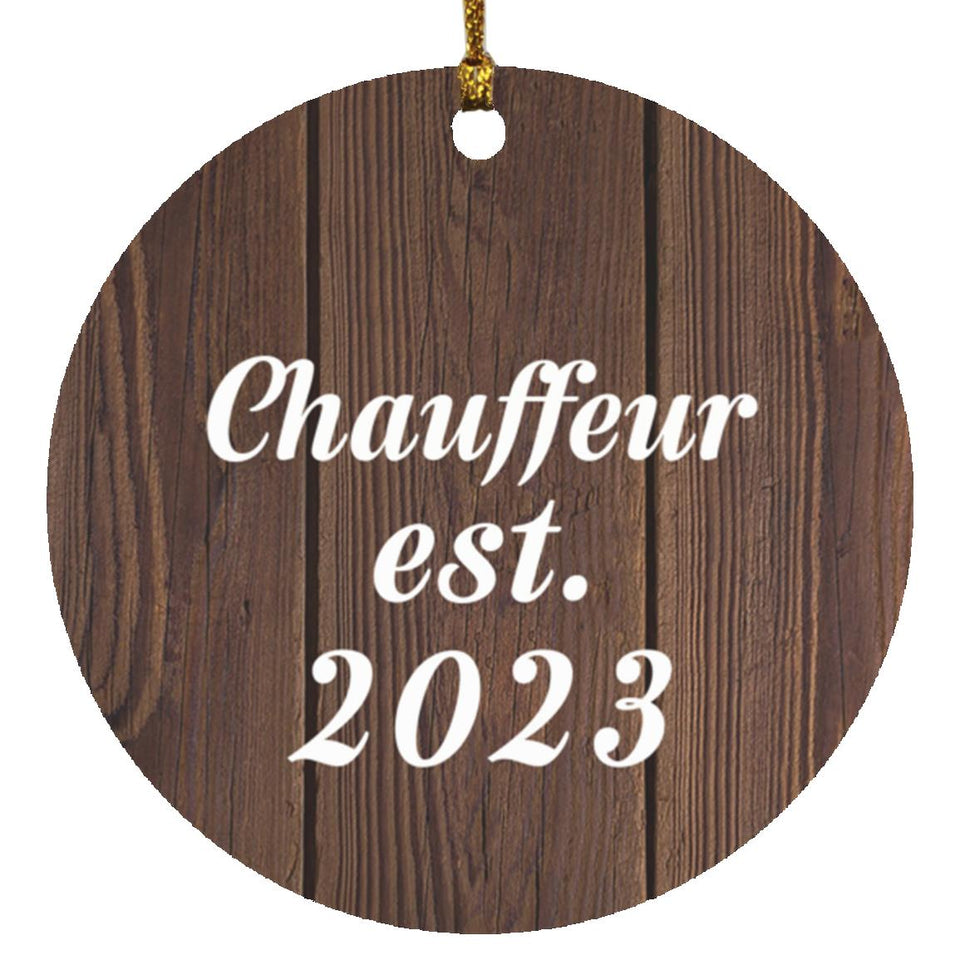Chauffeur Established Est. 2023 - Circle Ornament D