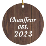 Chauffeur Established Est. 2023 - Circle Ornament D