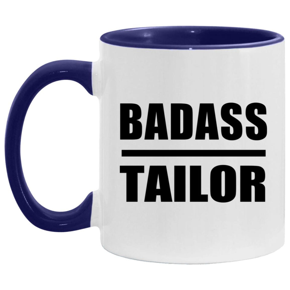 Badass Tailor - 11oz Accent Mug Purple