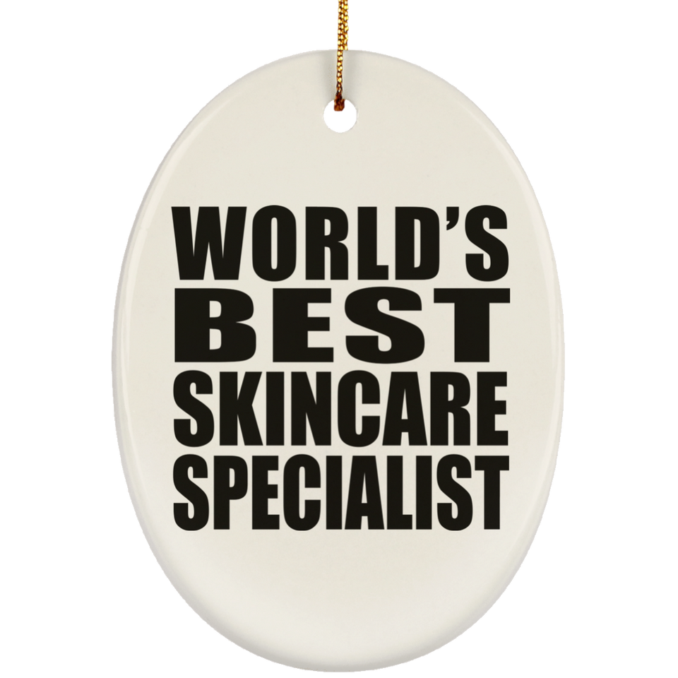 World's Best Skincare Specialist - Oval Ornament