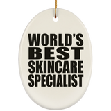 World's Best Skincare Specialist - Oval Ornament