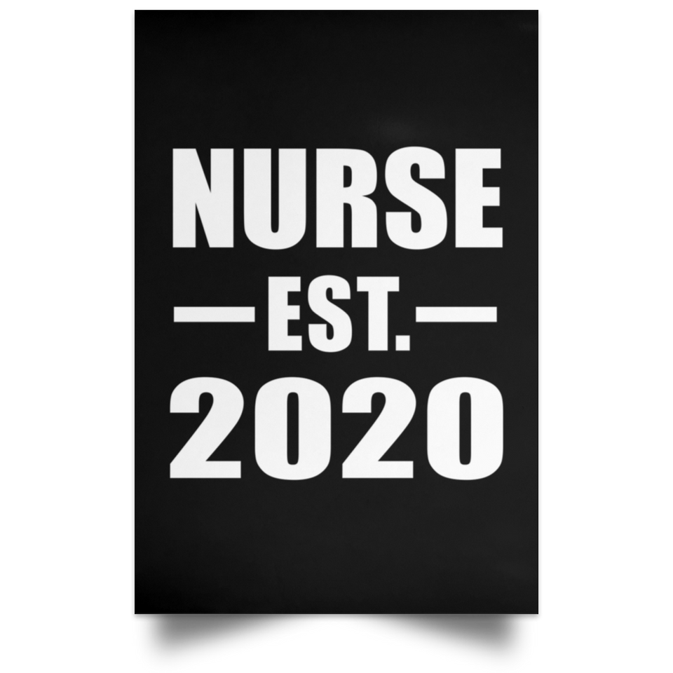 Nurse Established EST. 2020 - Poster Portrait