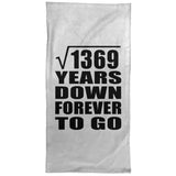 37th Anniversary Square Root of 1369 Years Down Forever To Go - Hand Towel