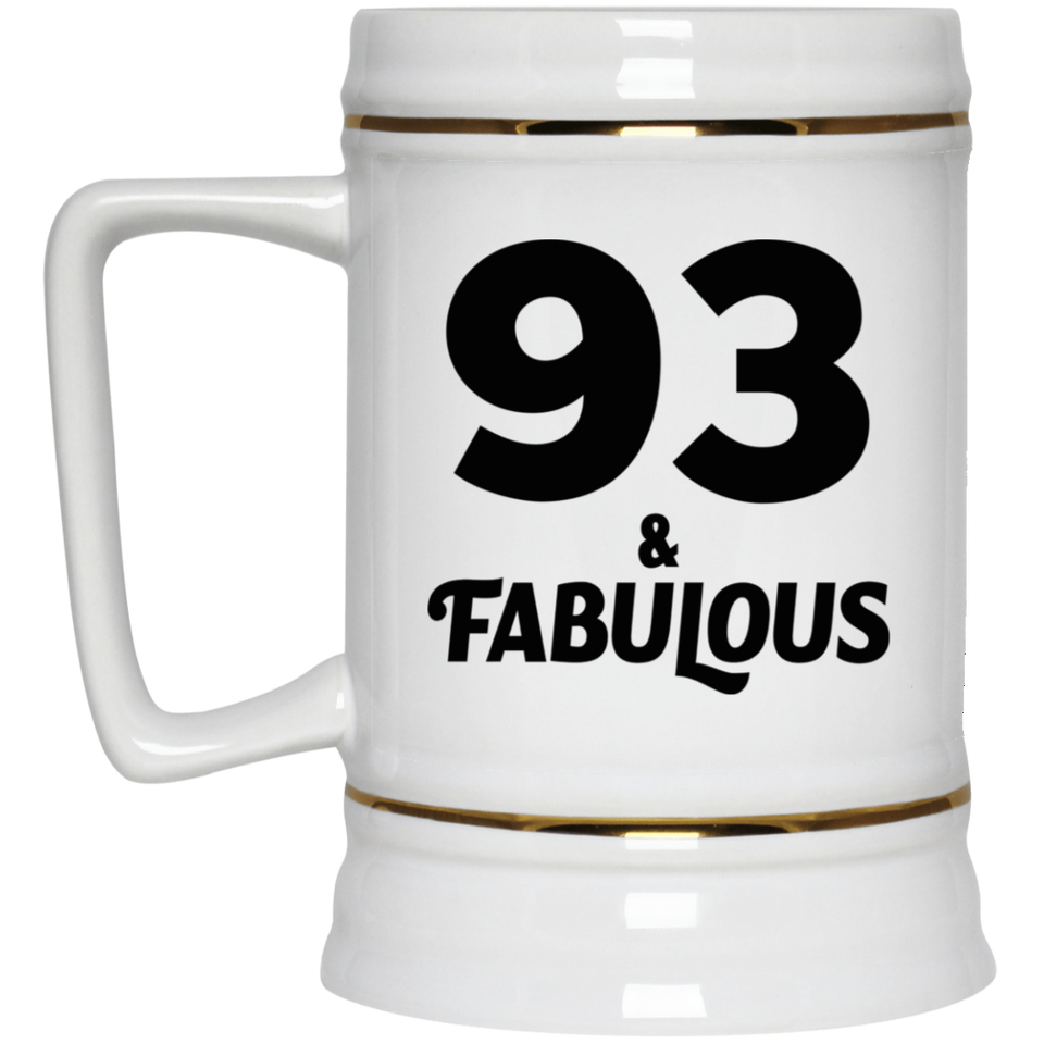 93rd Birthday 93 & Fabulous - Beer Stein