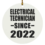 Electrical Technician Since 2022 - Circle Ornament