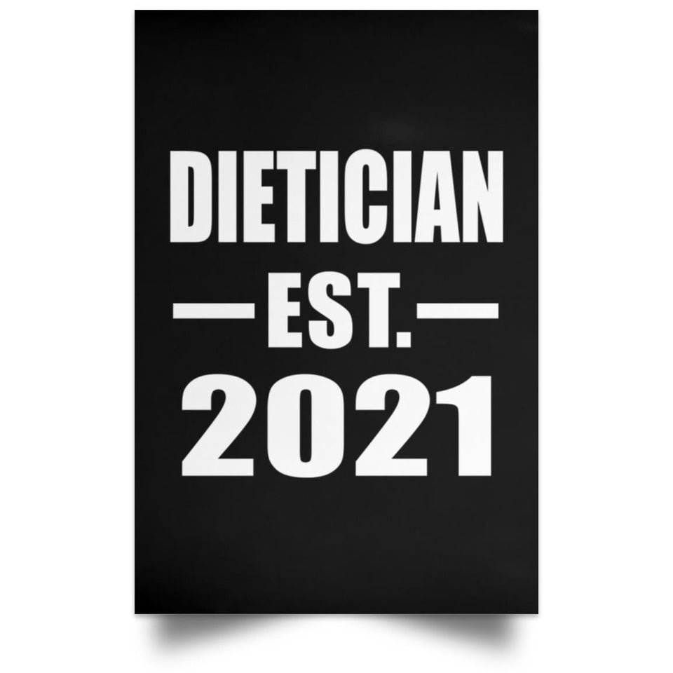 Dietician Established EST. 2021 - Poster Portrait