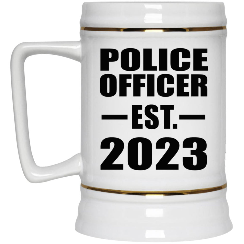 Police Officer Established EST. 2023 - Beer Stein