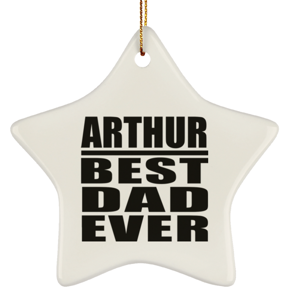 Arthur Best Dad Ever - Star Ornament