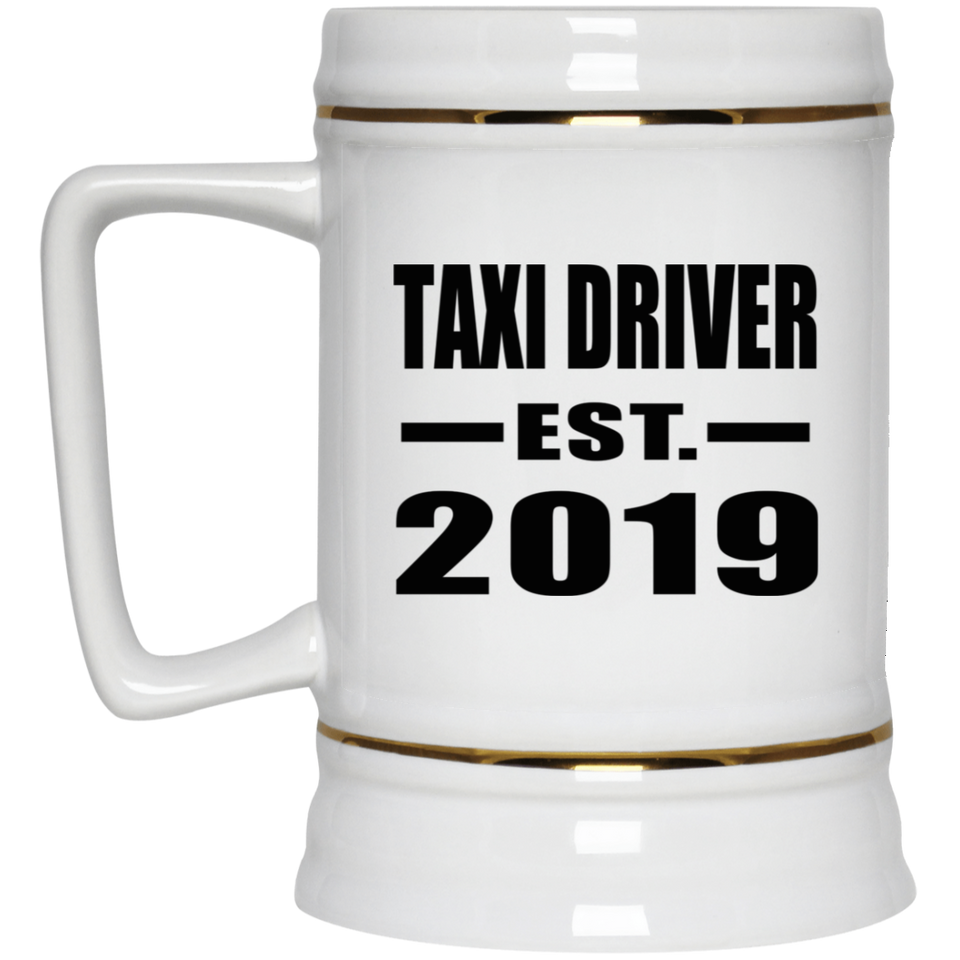 Taxi Driver Established EST. 2019 - Beer Stein