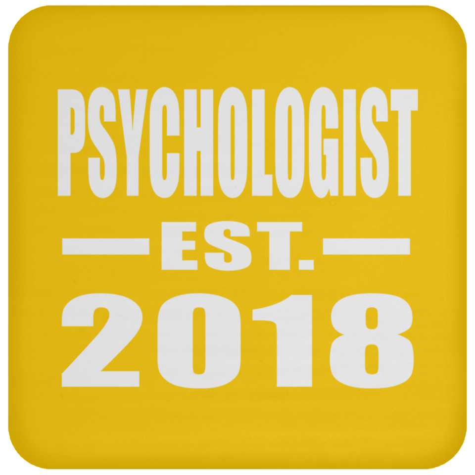 Psychologist Established EST. 2018 - Drink Coaster