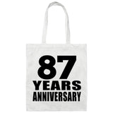 87th Anniversary 87 Years - Tote Bag White