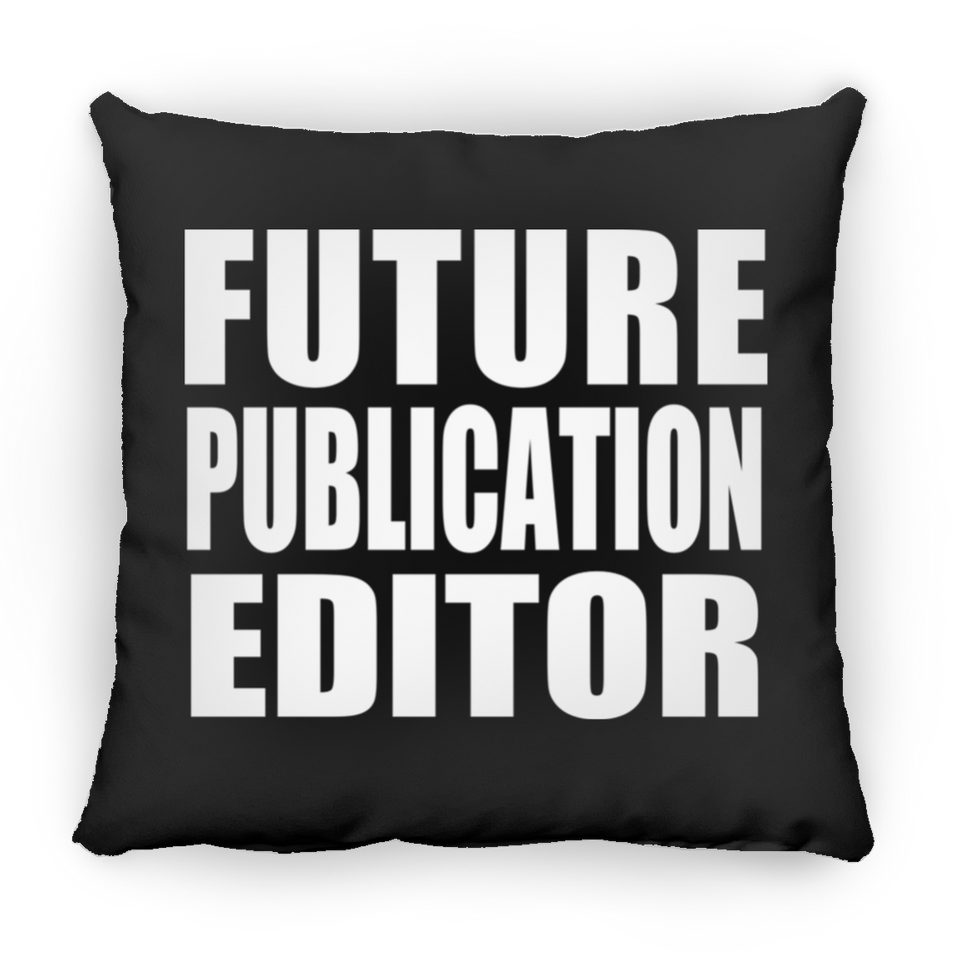 Future Publication Editor - Throw Pillow Black