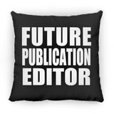 Future Publication Editor - Throw Pillow Black