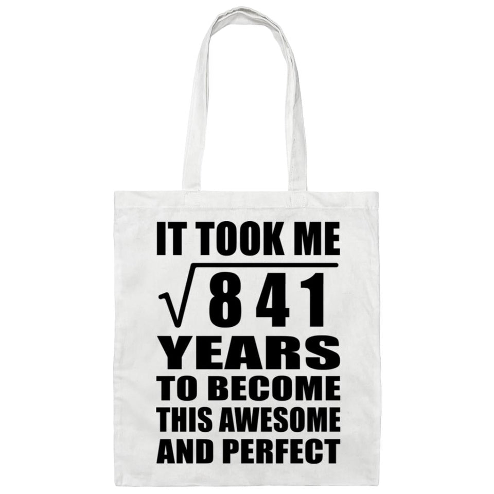 29th Birthday Took Square Root of 841 Years To Awesome - Tote Bag White