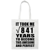 29th Birthday Took Square Root of 841 Years To Awesome - Tote Bag White